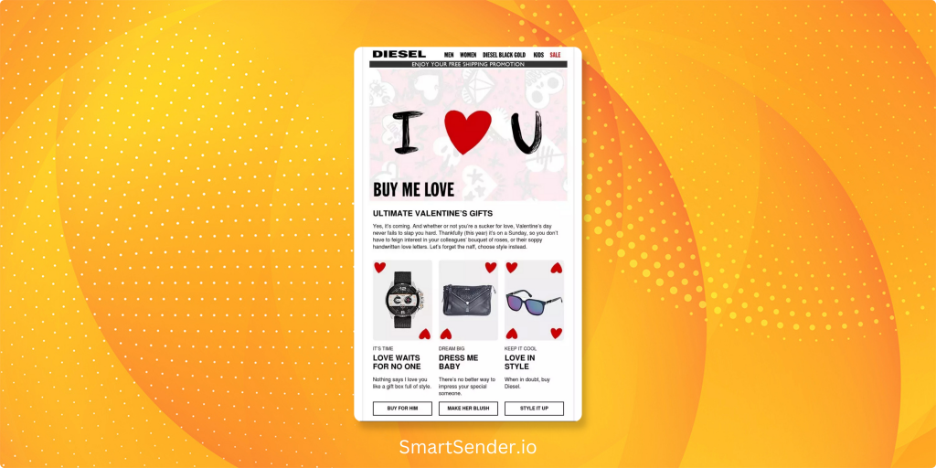 Valentines-Day-Email-Marketing-template-DIESEL.