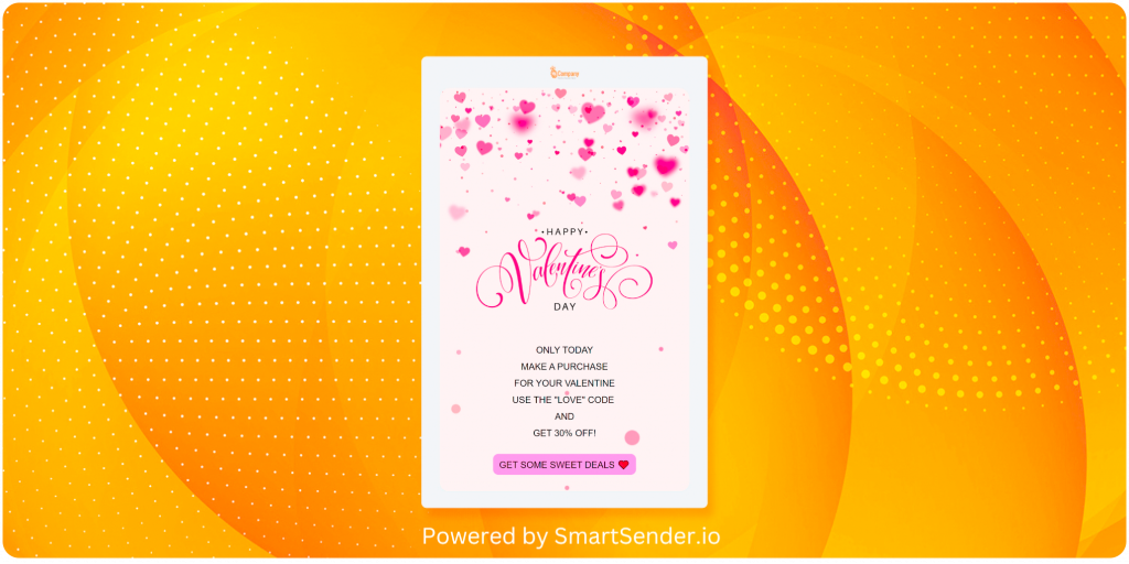 Valentine's Day-email marketing-email template